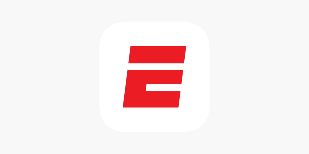 ESPN logo with only the letter "E"