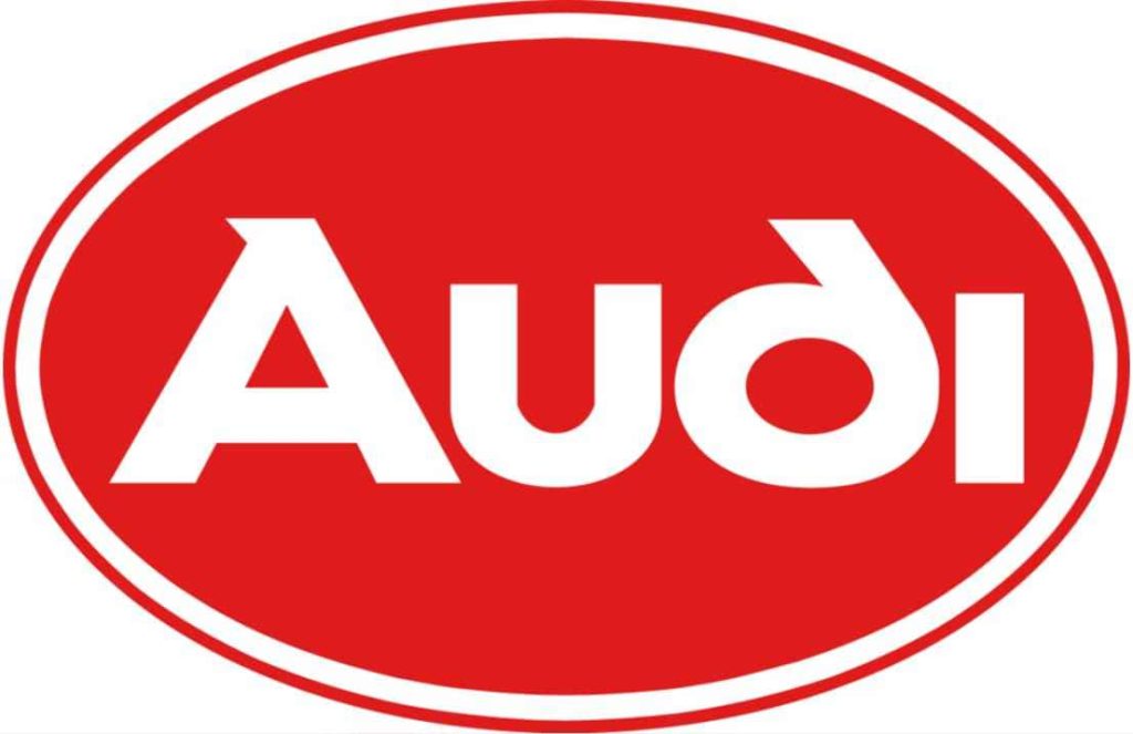 Red and white Audi logo