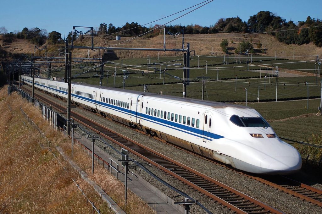 image of a train on tracks